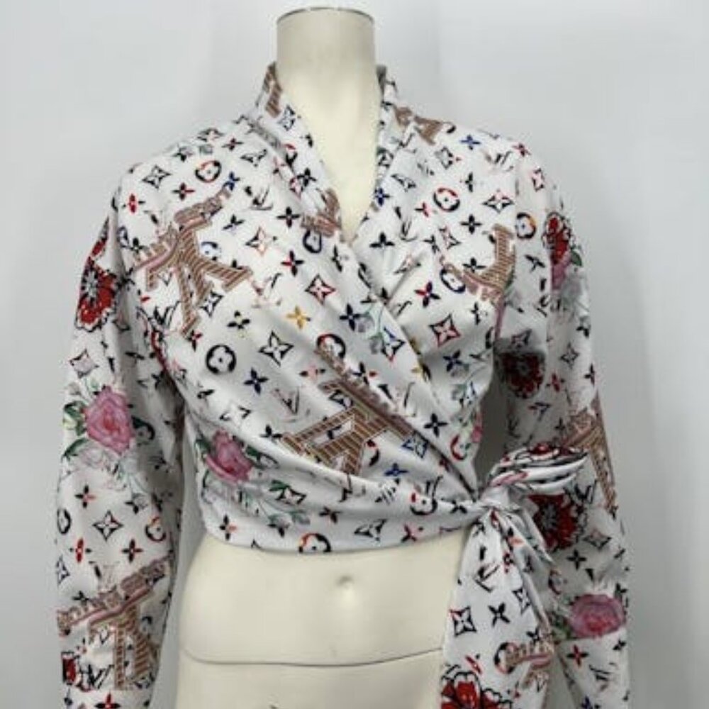 Designer print  fashion Blouse